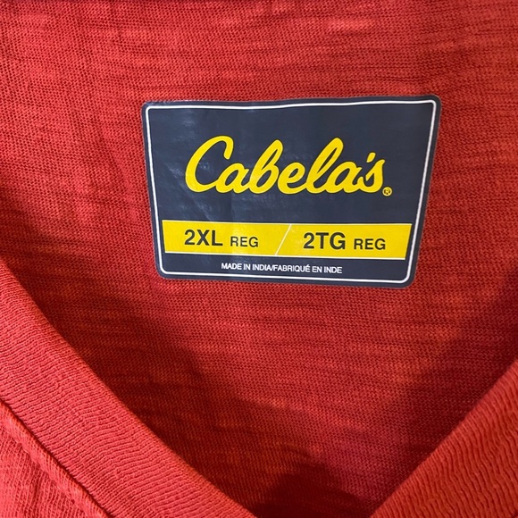 Cabela's Coral V-Neck Dress 2XL 
Cotton - Picture 5 of 9
